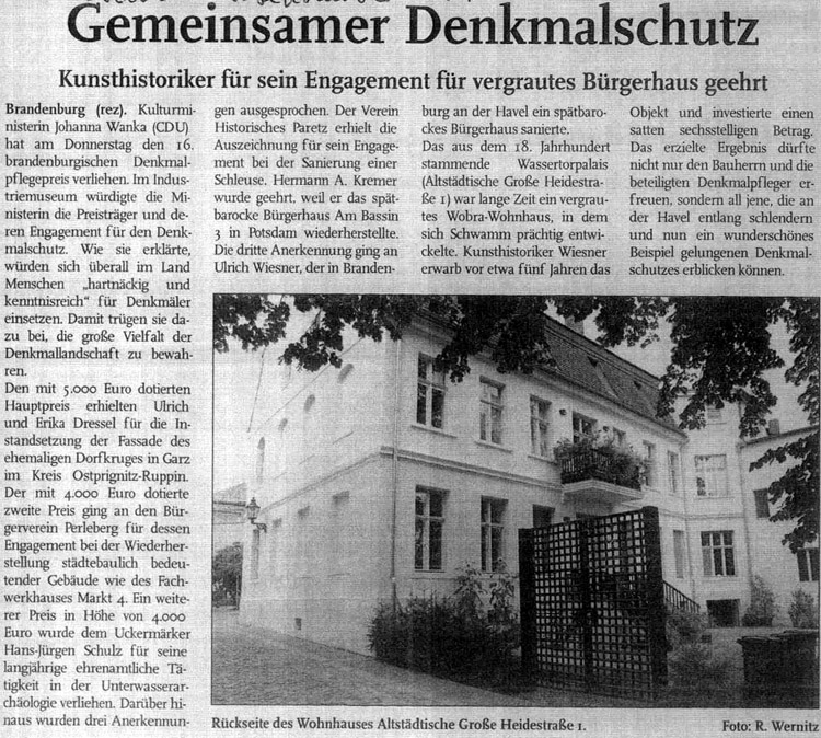 Scan: Gemeinsamer Denkmalschutz