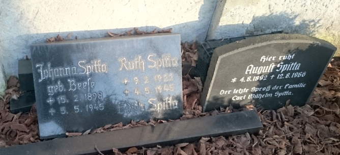Grabsteine auf dem Stadtfriedhof Brandenburg an der Havel