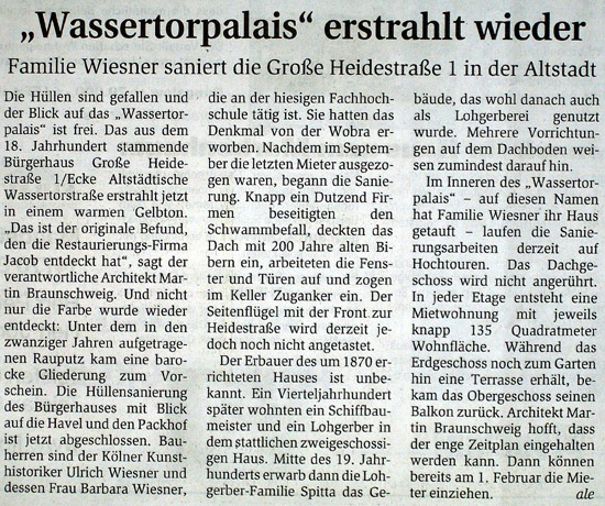 Scan: Zeitungsartikel zum Höfefest